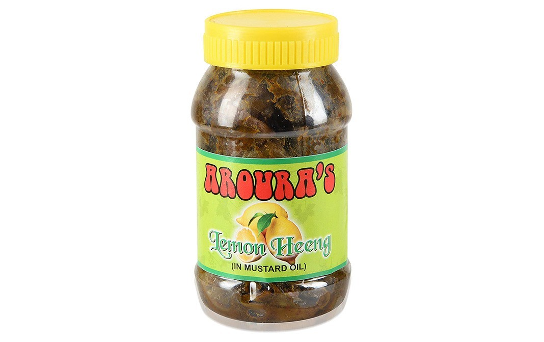Aroura Lemon Heeng (In Mustard Oil)   Plastic Jar  400 grams